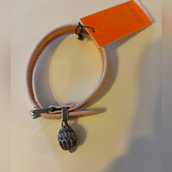 Kurt Geiger NWT Metallic Band Bracelet W/ Silver Raven  SUPER RARE - Picture 5 of 6